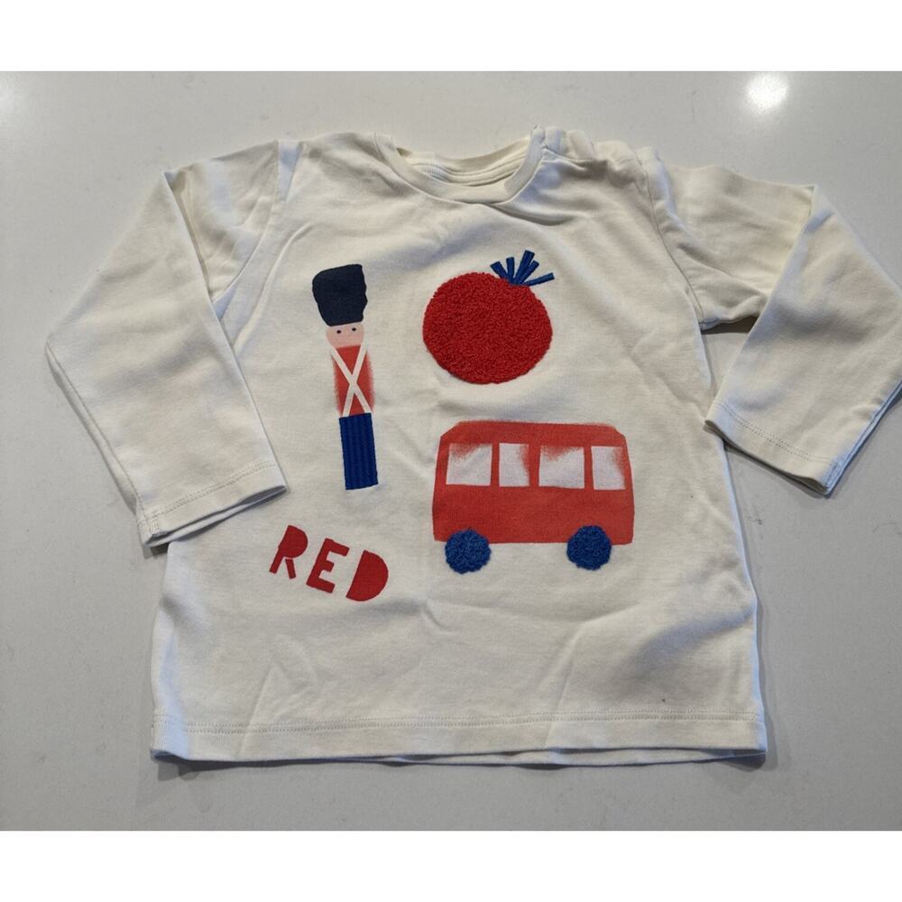 Marks & Spencer M&S‎ Baby Size 18-24 Long Sleeve T-Shirt London
